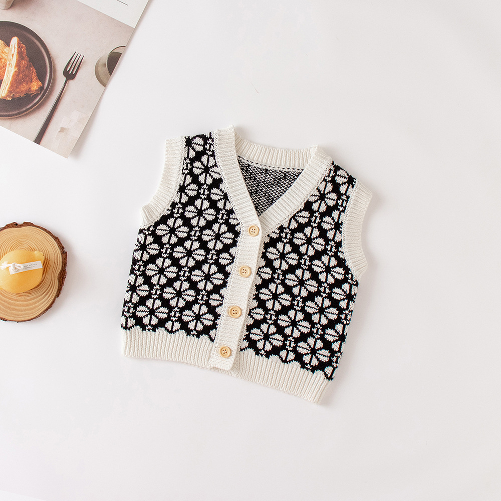 Knit Cardigan Infant - 2025年春秋新作 女の子 ベビー 幼児 子供用 コットンニット