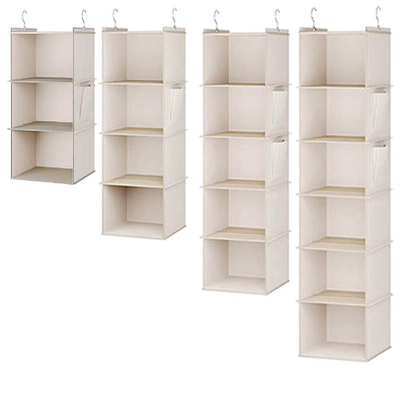 Baby Clothing Storage - ワードローブ収納 竹シート 多層収納 吊り下げバッグ 防塵 不織布