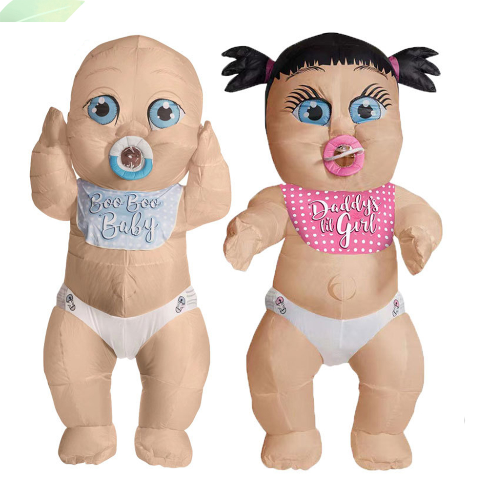 Baby Clothing Us - 男の子女の子巨大な赤ちゃんインフレータブル服大人のコスプレマスコット衣装ハロウィン性別発表パーティー