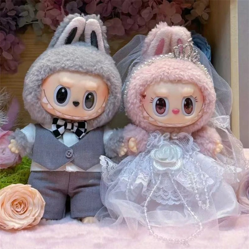 Baby Clothing Us - 15 17 センチメートルラビュブ人形結婚式恋人ドレス衣装服シフォンスカートスーツ服革靴セットドールハウスアクセサリー