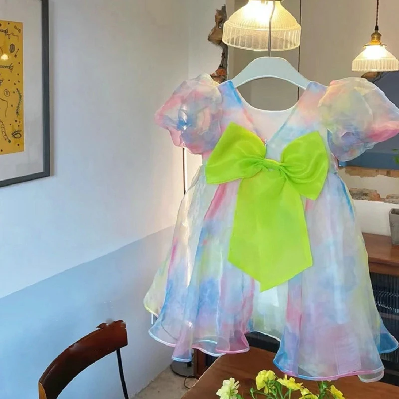 Baby Clothing Yellow - 2025年夏 女の子用ドレス 子供服 ベビー キッズ 可愛い服