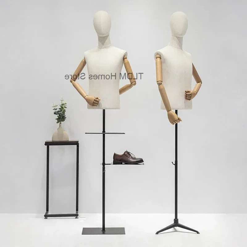 Baby Clothing Display Stand - 男性マネキン 半身マネキン 衣料品店のウィンドウ用 全身韓国風ディスプレイスタンドバージョン モデル小道具 女性マネキン