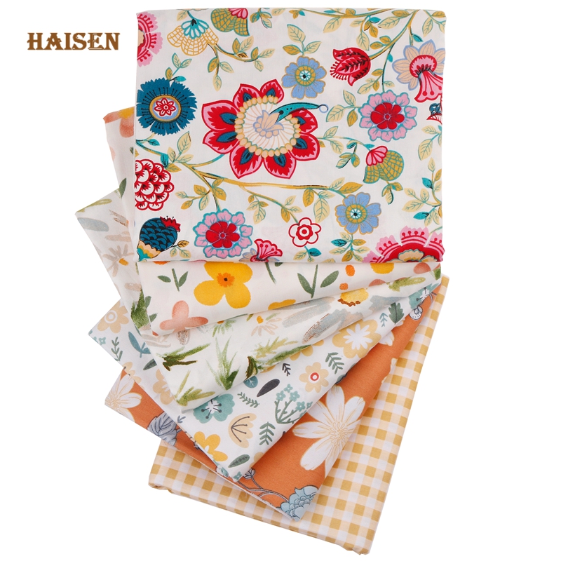 Baby Clothing Organic Cotton - 6 個 40 × 50 センチメートルコットンツイルパッチワーク生地プレカット布、フラワーシリーズベビー