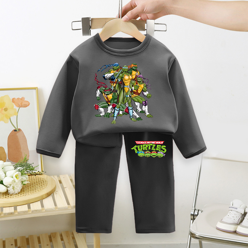 Baby Clothing Us - ティーンエイジ・ミュータント・ニンジャ・タートルズ子供パジャマ男の子寝間着子供長袖長ズボンセットベビーシャツトップ服ホームウェア新しい