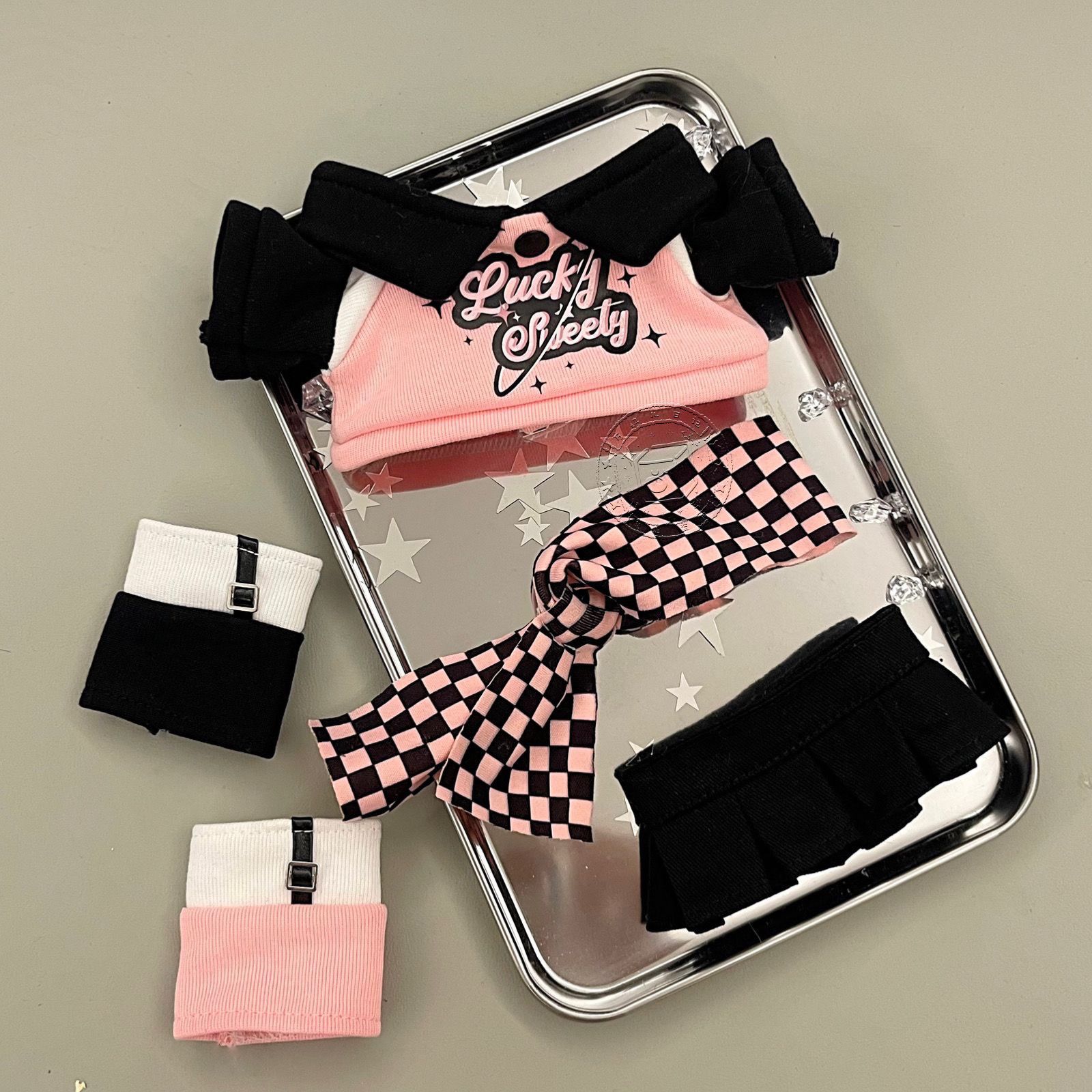 Baby Clothing Us - ブラックパウダーシリーズ 20cmと25cm汎用コットンベビー人形服スポーツセット