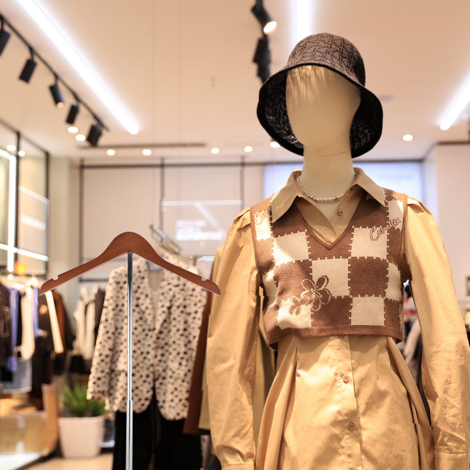 T字型衣料品陳列スタンド 高さ調節可能 シャツ、Tシャツ、ジ - Baby Clothing Display Stand のレビューと価格