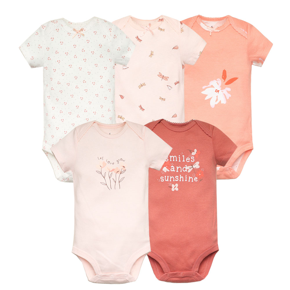 5 ピース/ロットベビーボディスーツファッションガール服綿新 - Baby Clothing Outlet のレビューと価格