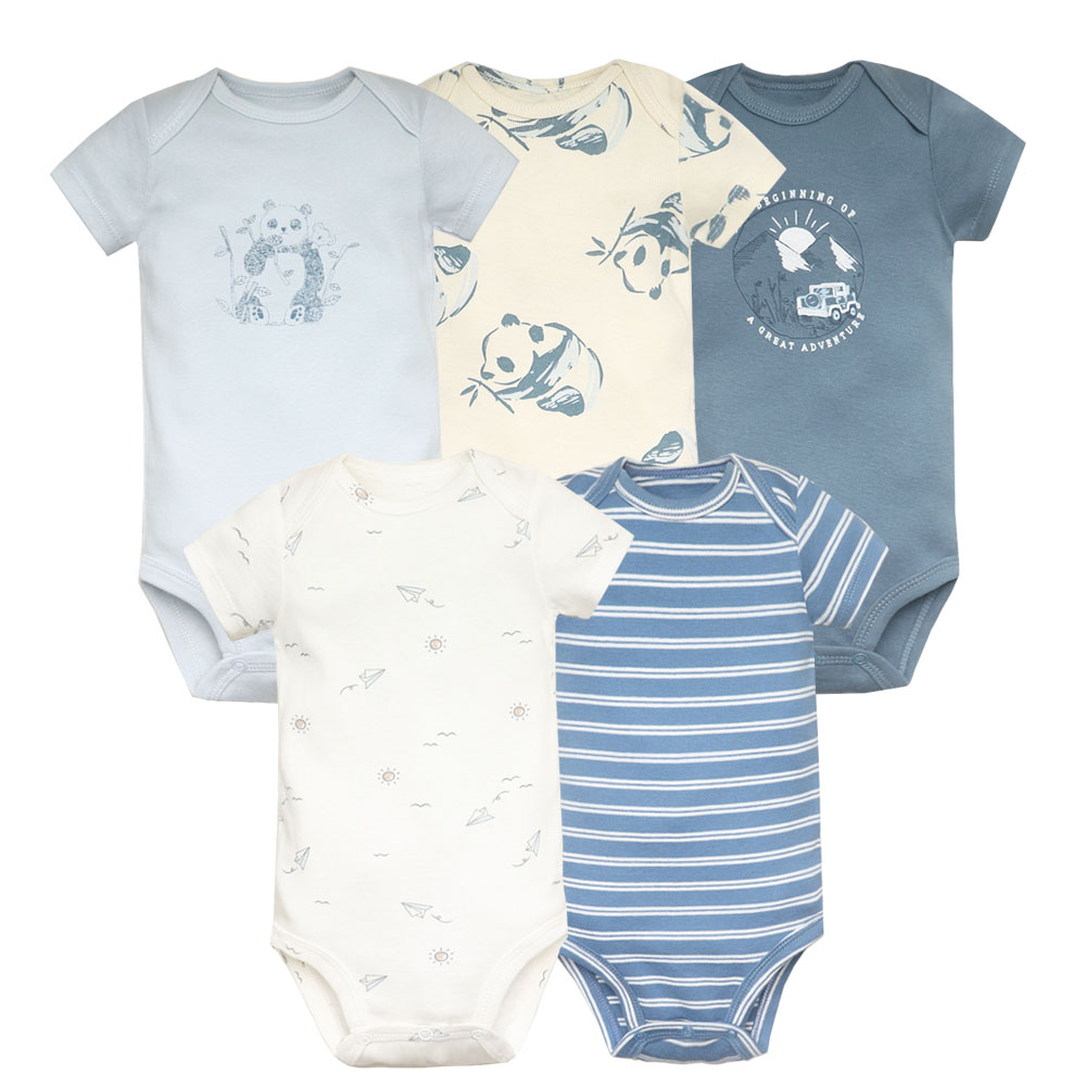 5 ピース/ロットベビーボディスーツファッションガール服綿新 - Baby Clothing Outlet のレビューと価格