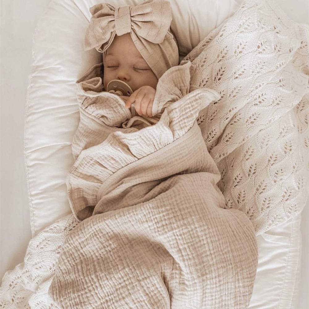 インフリルモスリンベビーおくるみブランケット新生児寝具オーガ - Baby Clothing Organic Cotton のレビューと価格