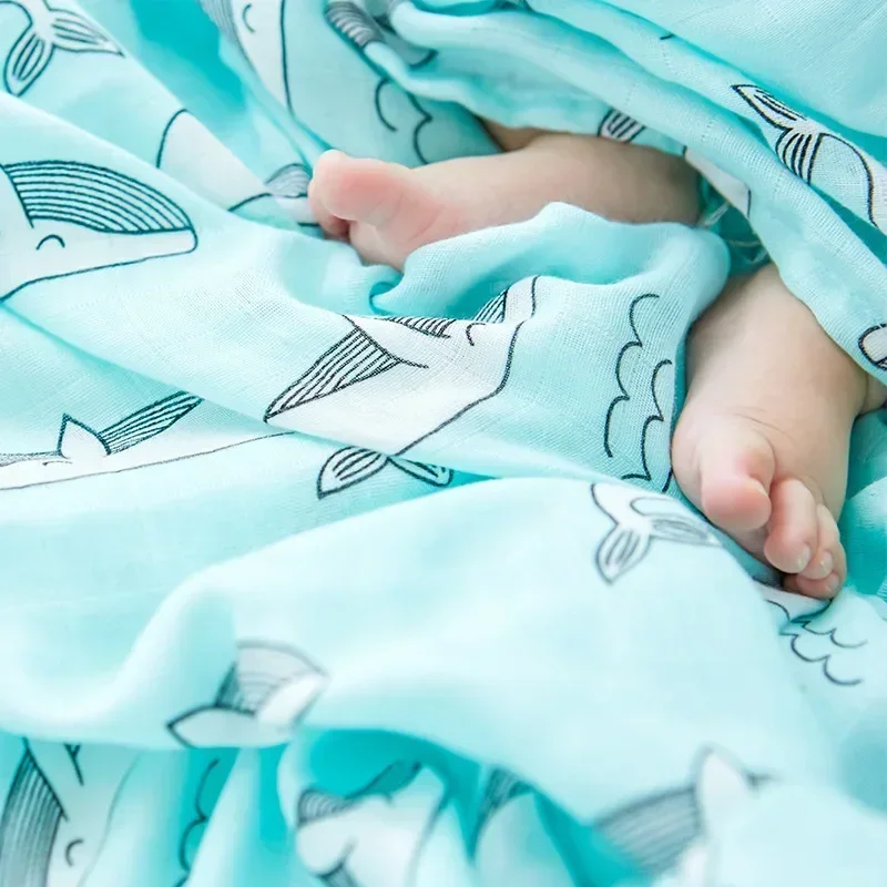 多目的竹綿毛布,新生児用ラップ,モスリンおくるみ,木,120 - Muslin Swaddle Wrap のレビューと価格