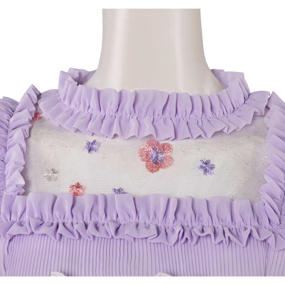 Cry Baby-女性用の蝶ネクタイとスカート付きの紫色のコ - Baby Clothing Guide のレビューと価格