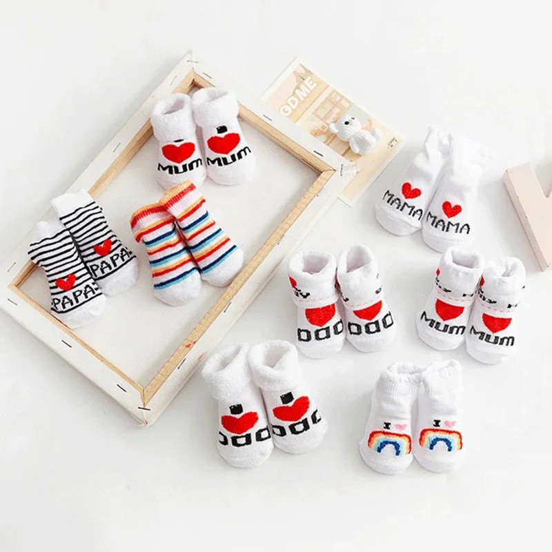 春夏ベビーガールズボーイズ綿ソフト暖かい靴下新生児幼児レター - Baby Clothing Outlet のレビューと価格