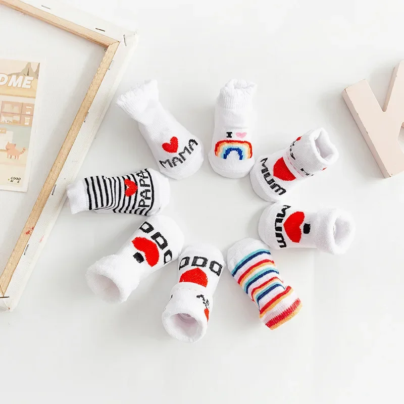 春夏ベビーガールズボーイズ綿ソフト暖かい靴下新生児幼児レター - Baby Clothing Outlet のレビューと価格