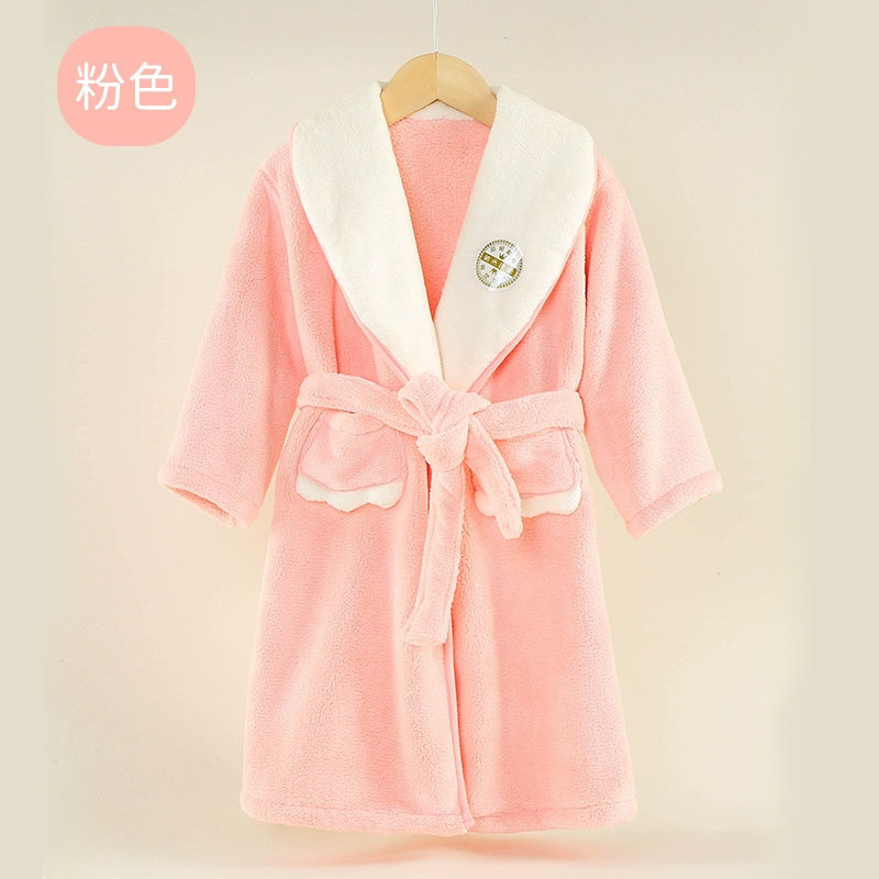 子供の漫画ローブ冬サンゴフリースナイトウェアベビー速乾性バス - Baby Gown Nightwear のレビューと価格