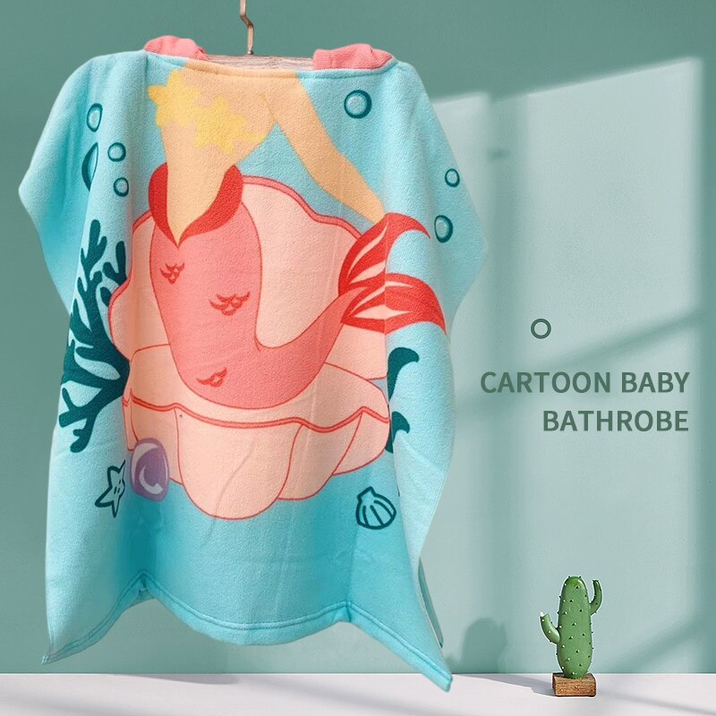 1個新品子供用バスタオル漫画プリントケープフード付きビーチバ - Hooded Bath Towel のレビューと価格