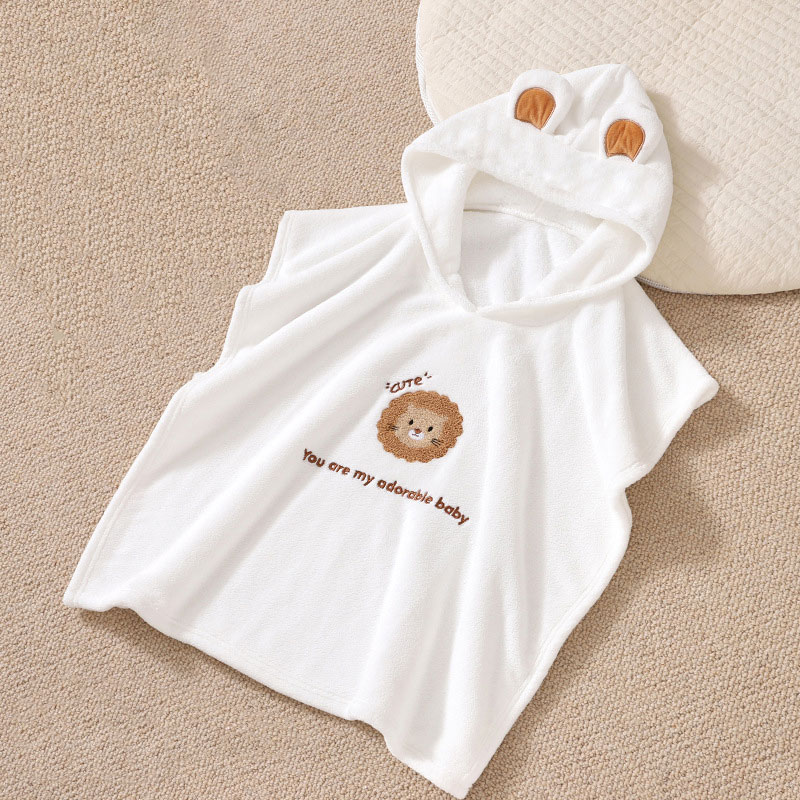 ベビーフード付きバスローブ子供バスタオルスーパーソフトバスロ - Hooded Bath Towel のレビューと価格