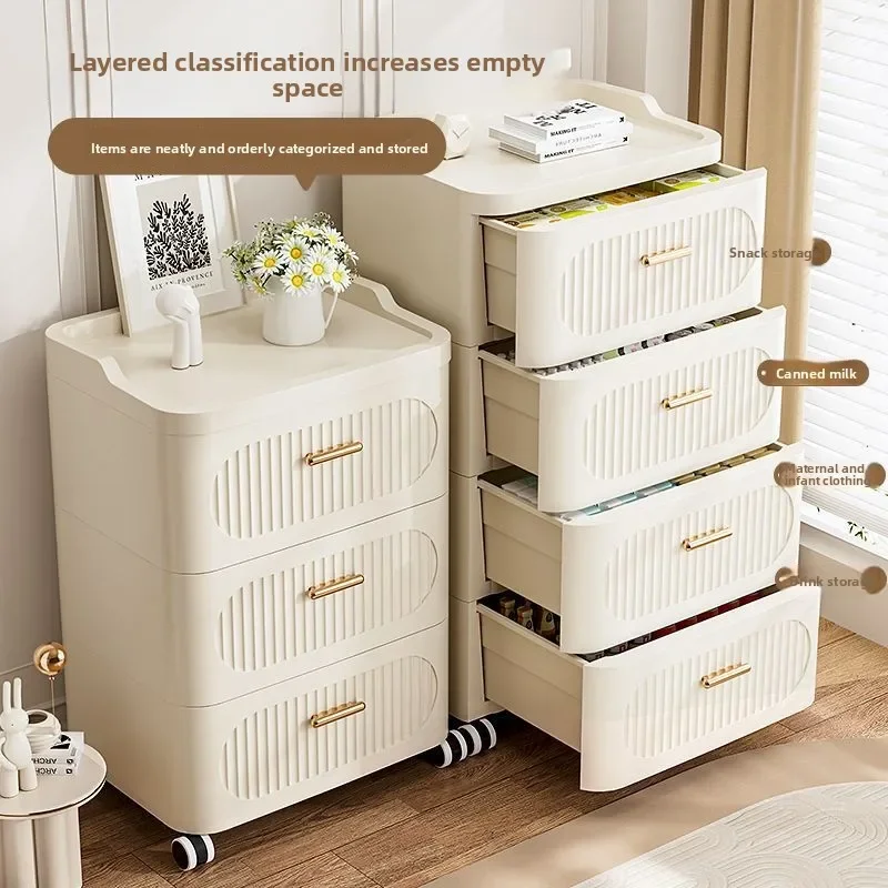 新型30-52収納引き出し付き収納キャビネット（ホイール付き - Baby Clothing Storage のレビューと価格
