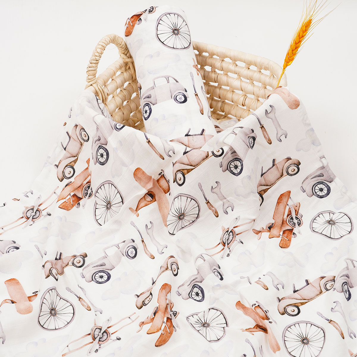 Elinfantデジタルプリント1個竹綿モスリンおくるみ毛布 - Baby Clothing Organic Cotton のレビューと価格