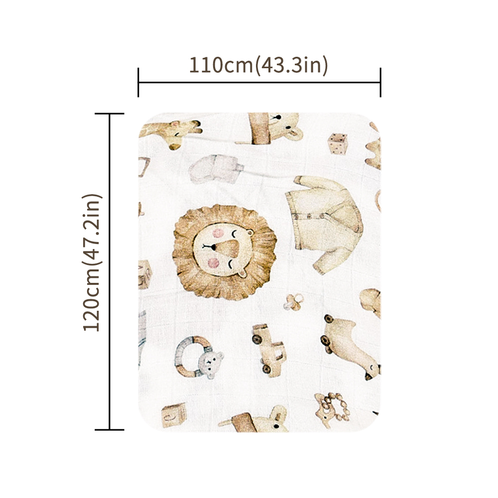 Elinfantデジタルプリント1個竹綿モスリンおくるみ毛布 - Baby Clothing Organic Cotton のレビューと価格