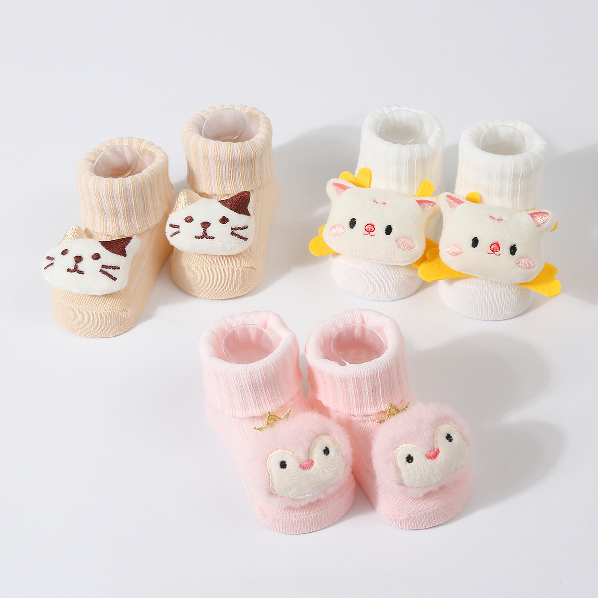 3 ペア/セットベビーソックスガールズボーイズ新生児アクセサ - Baby Clothing Outlet のレビューと価格