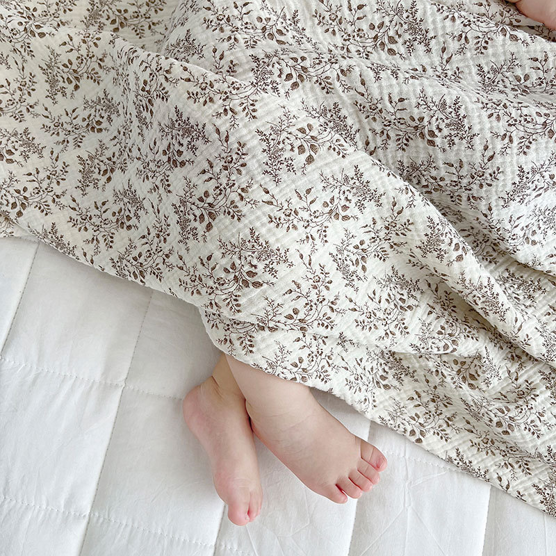 夏用ベビーブランケット 2層 薄手コットン スワドルラップ  - Muslin Swaddle Wrap のレビューと価格