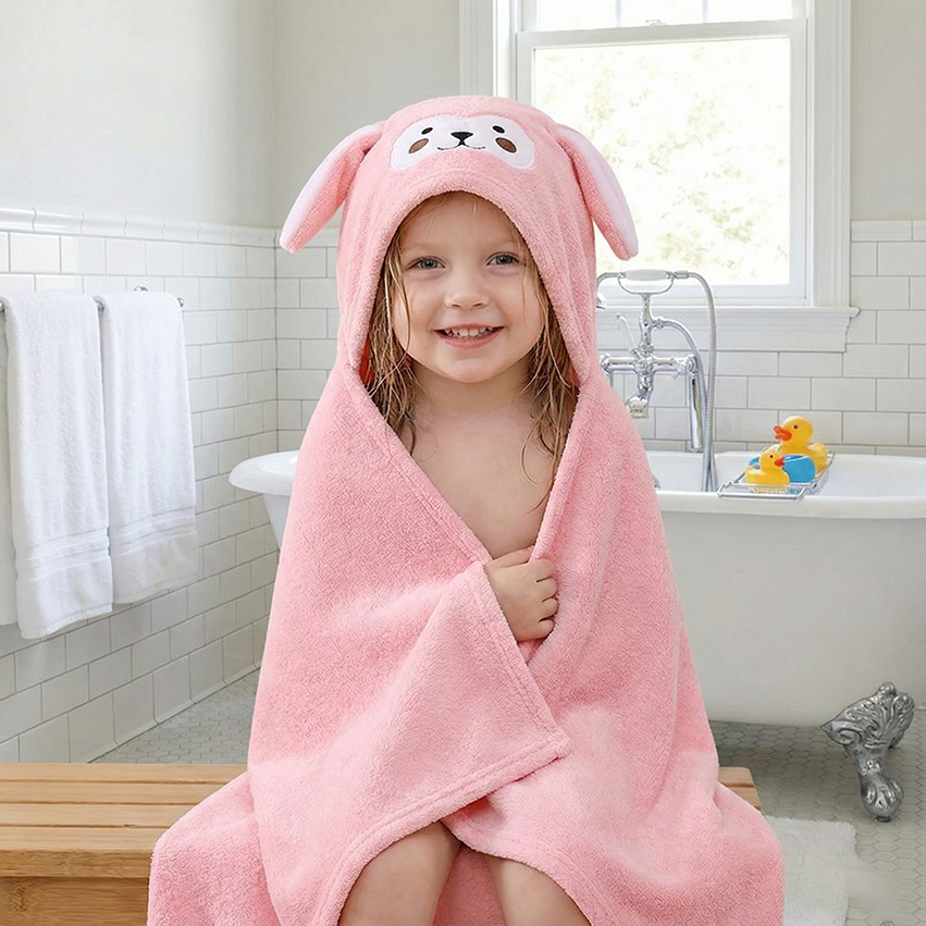 70x140cm フード付きバスタオル スーパーソフトコーラ - Hooded Bath Towel のレビューと価格