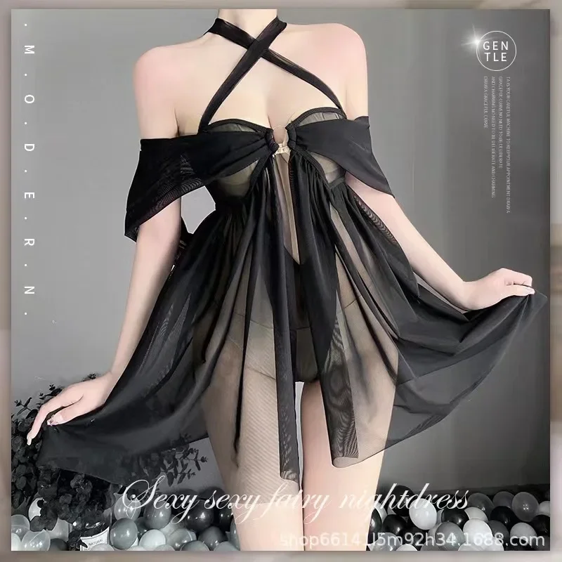 ロリータレースのショートドレス,女性用,ピンクのナイトウェア - Baby Gown Nightwear のレビューと価格