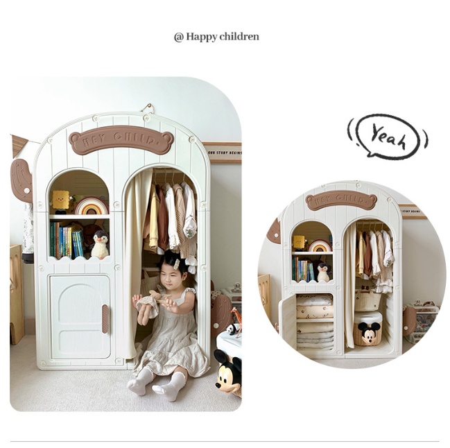 子供用ワードローブ家庭用寝室収納キャビネットベビーシンプルワ - Baby Clothing Storage のレビューと価格