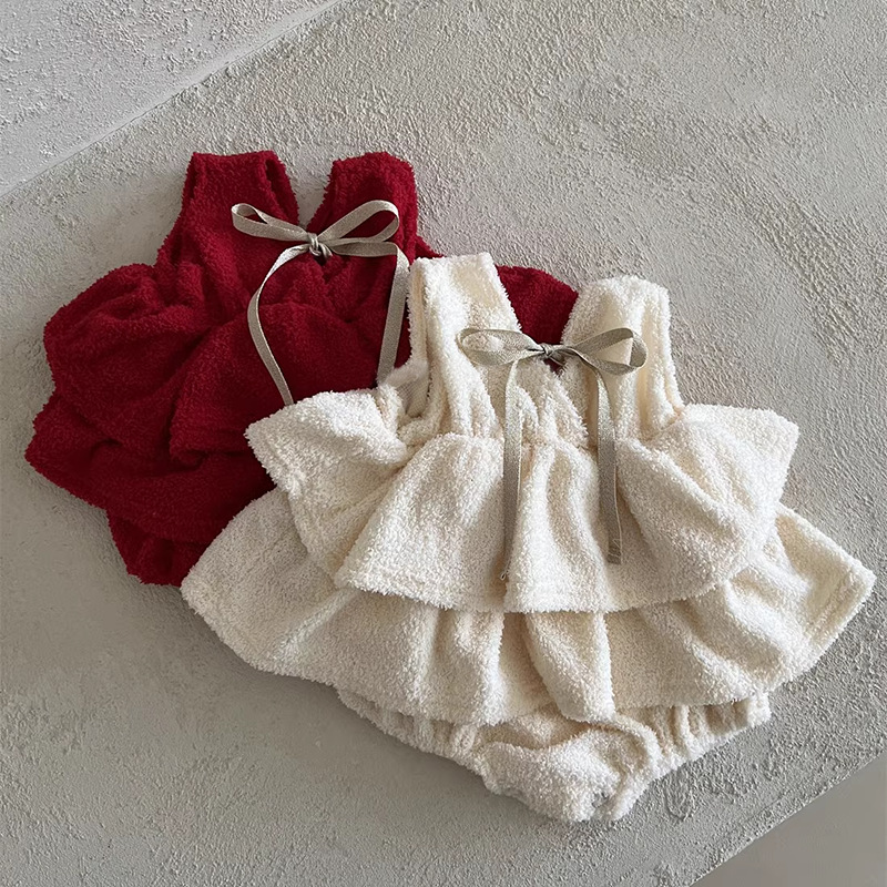 2025年冬新作 ベビーガール ノースリーブフリースボディス - Baby Clothing Outlet のレビューと価格
