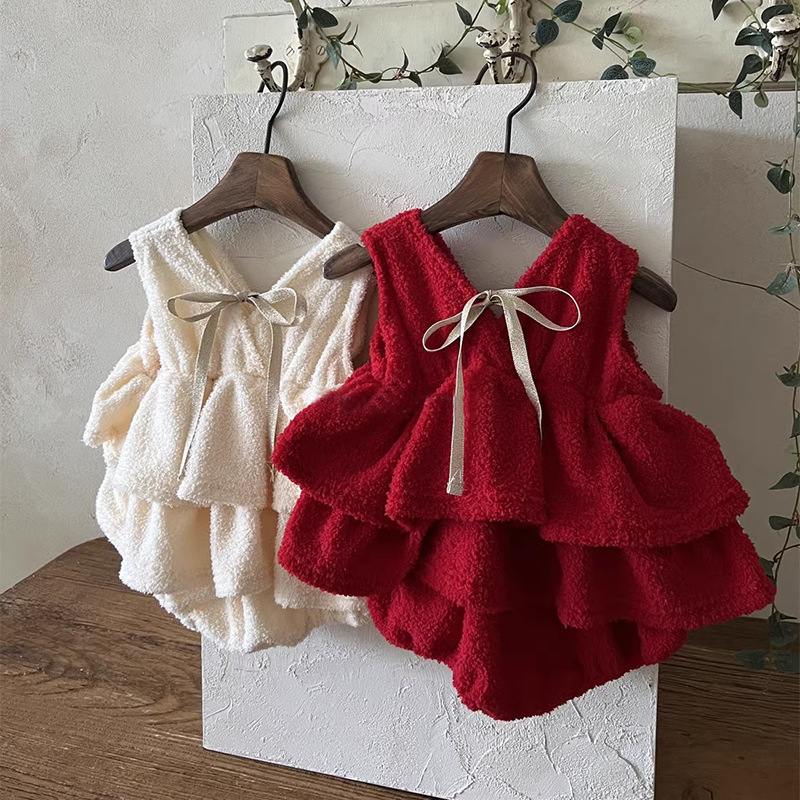 2025年冬新作 ベビーガール ノースリーブフリースボディス - Baby Clothing Outlet のレビューと価格
