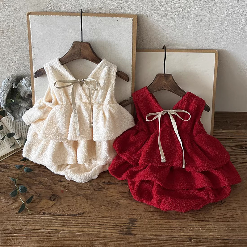2025年冬新作 ベビーガール ノースリーブフリースボディス - Baby Clothing Outlet のレビューと価格