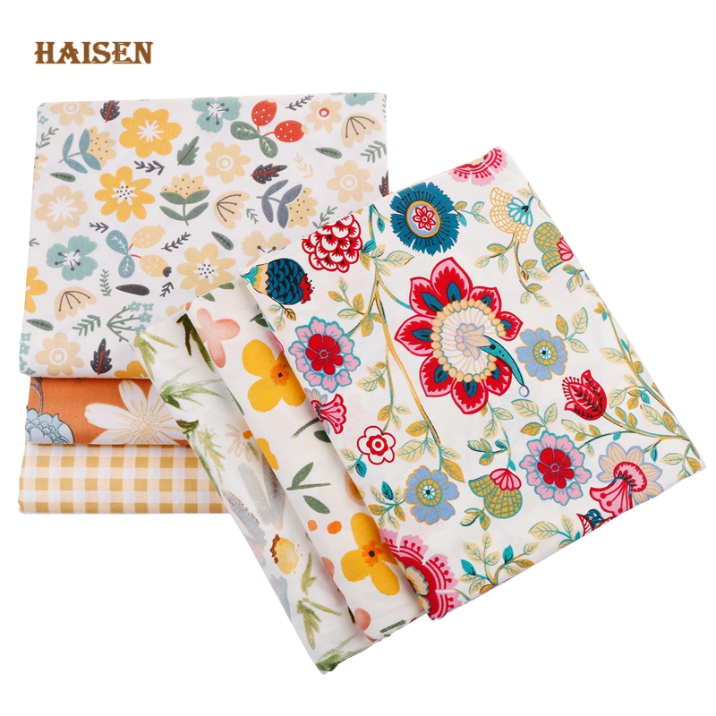 6 個 40 × 50 センチメートルコットンツイルパッチワ - Baby Clothing Organic Cotton のレビューと価格