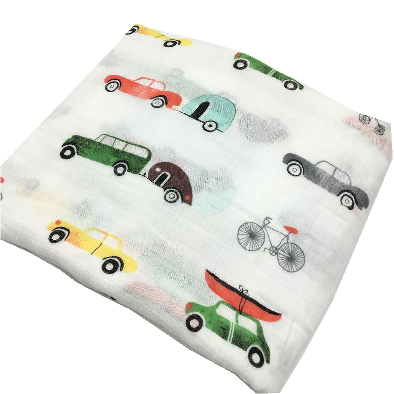 車用超ソフト47x47インチベビーモスリンブランケット軽量通 - Muslin Swaddle Wrap のレビューと価格