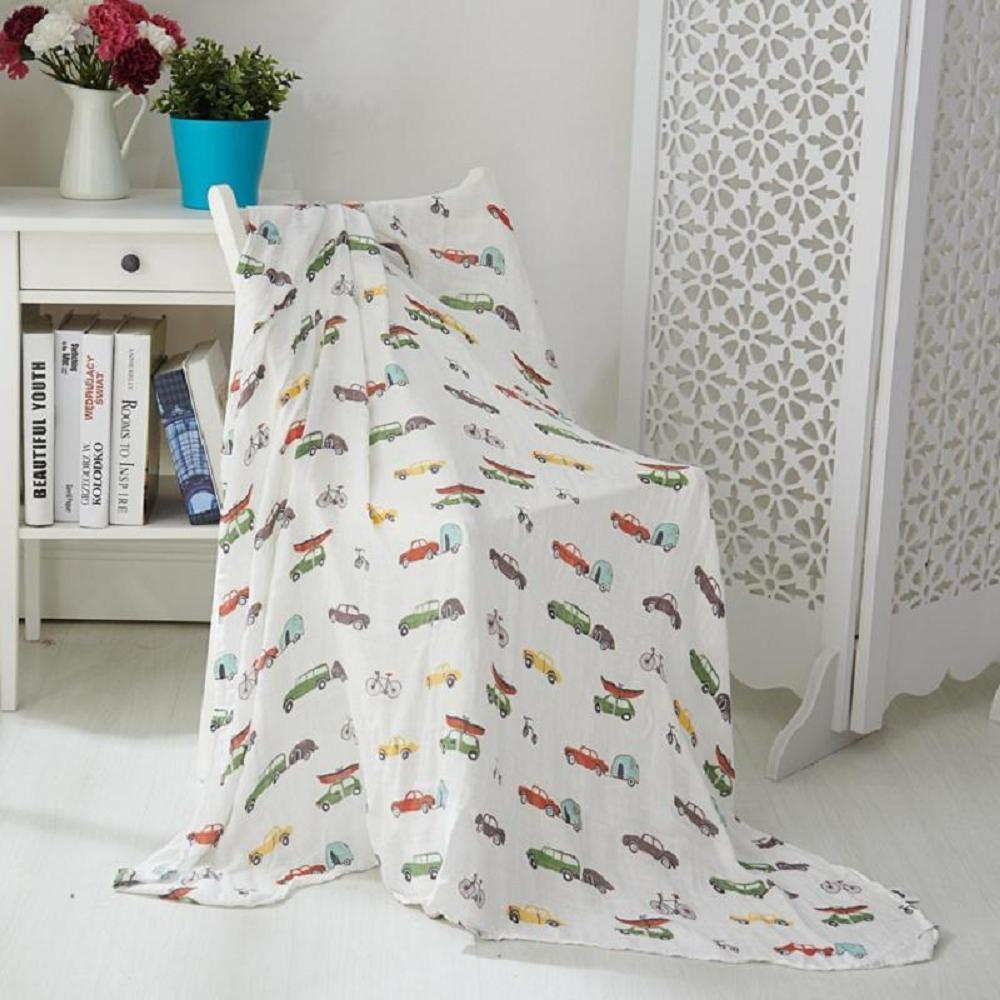 車用超ソフト47x47インチベビーモスリンブランケット軽量通 - Muslin Swaddle Wrap のレビューと価格