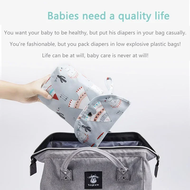 ベビーおむつバッグオーガナイザー再利用可能な防水ウェット/ド - Baby Clothing Storage のレビューと価格