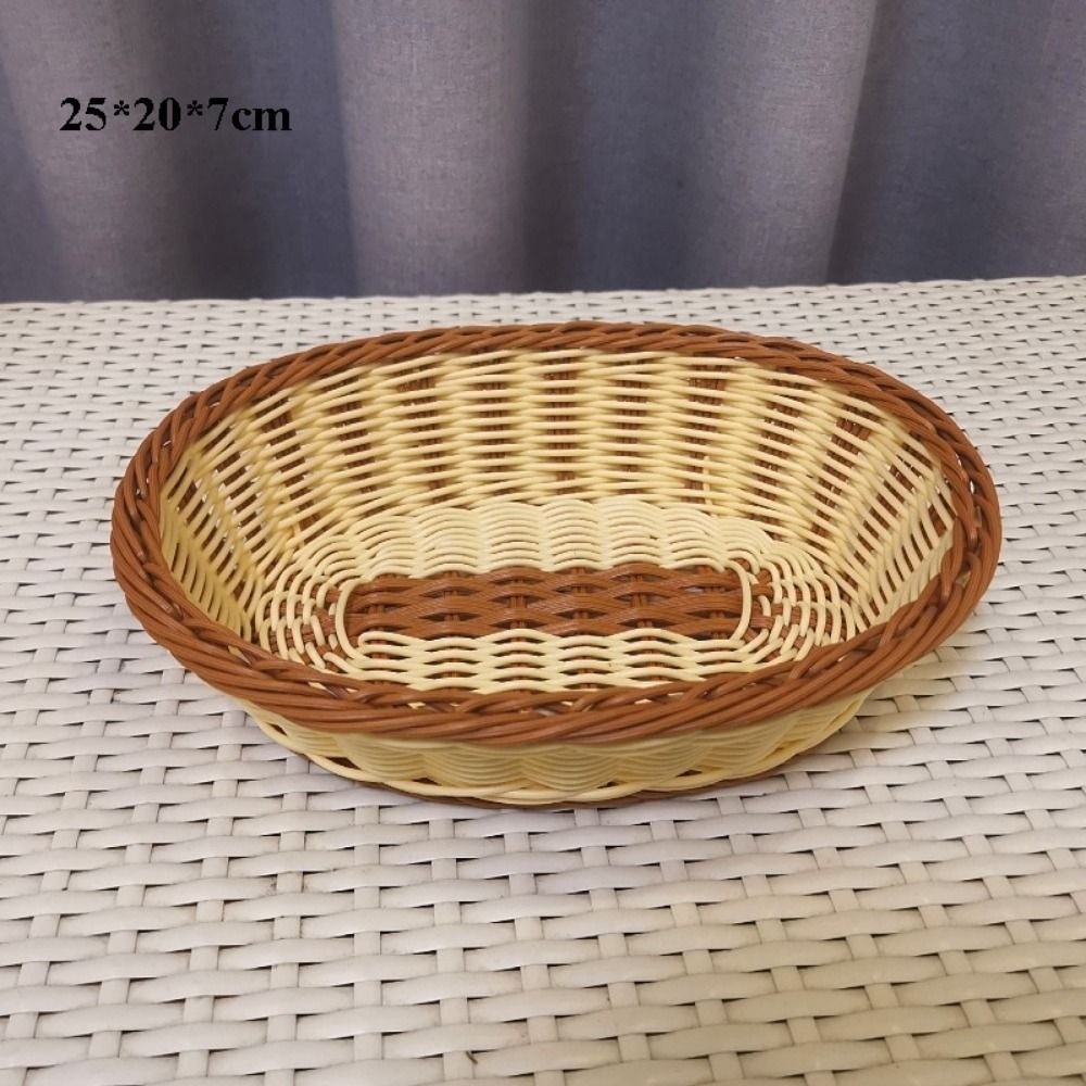 硬質籐製ウィッカー織りサービングバスケット 家庭用手織りパン - Baby Clothing Basket のレビューと価格