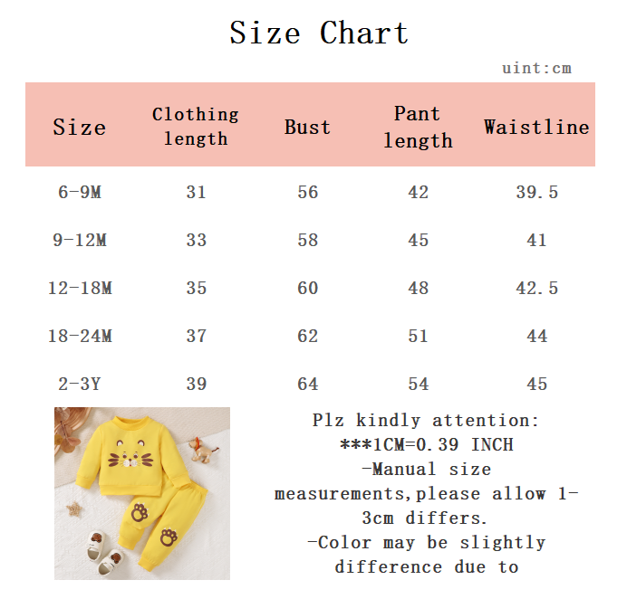 0-3 歳の赤ちゃん男の子長袖黄色の服セットかわいいライオン - Baby Clothing Yellow のレビューと価格